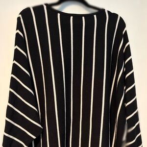 Black and white striped sweater